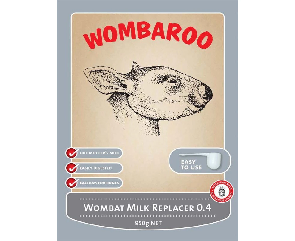 Wombaroo Wombat Joey Milk Replacer Substitute 0.4 950g