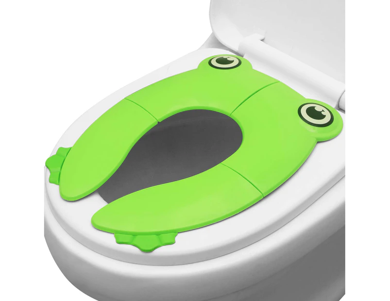 Toilet Seat Cover | Folding Travel Toilet Seat for Children and Potty Training | Portable Silicone Toilet Seat