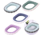 4pcs-toilet seat gasket-new two-color 4 Pcs Toilet Seat Covers Washable Cloth Toilet Seat Cover Pads