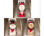 2 Piece Christmas Theme Toilet Lid Santa Toilet Seat Cover（Santa）