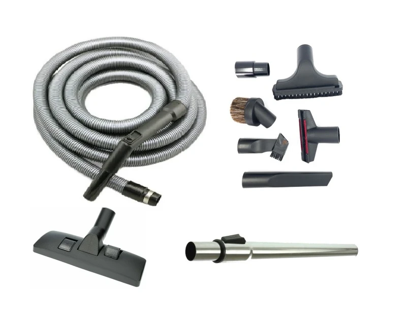 12 metre ducted vacuum cleaner hose and accessories kit (hose, rod, tools)