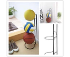 Space-saving Practical Durable Creative Ball Rack Basketball Holder Show Shelf Metal Stand