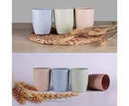 4Pcs Eco-friendly Unbreakable Reusable Drinking Cup ， Wheat Straw Biodegradable Healthy Tumbler
