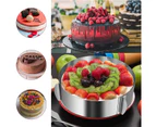 Cake Mold and Acetate Sheets for Baking, (20 to 40cm) Adjustable Stainless Steel Cake Ring, Cake Collar Cake Mousse Mould (6cm)