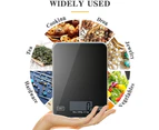 Kitchen Scale, 11 Lb / 5 Kg Electronic Kitchen Scale, Smart Touch Control, Tempered Glass Panel