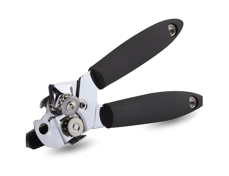 3-In-1 Can Opener, Sturdy Manual Smooth Edge, Built-In Durable Bottle Opener And Lid Lifter