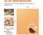 Grill Mat Set of 6-100% Non-Stick BBQ Grill Mats, Heavy Duty, Reusable, and Easy to Clean (40*33cm)