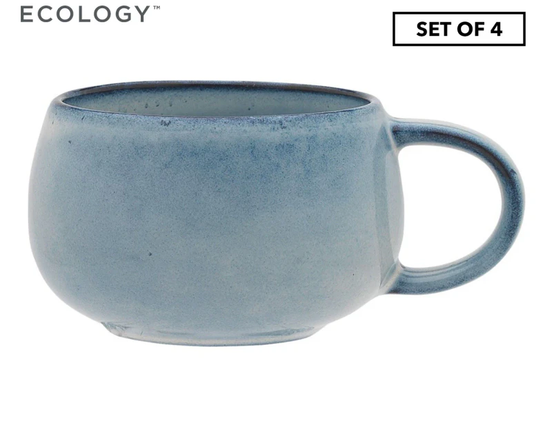 4 x Ecology 280mL Circa Mugs - Sky