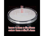 20X 46mm Plastic Coin Display Case Inserts Holder Storage Box Clear