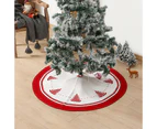 120cm Large Christmas Tree Skirt, Red Christmas Tree Skirt, Xmas Tree Skirt for Indoor Holiday Party, Christmas Tree Decoration A3