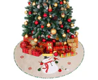 120cm Large Christmas Tree Skirt, Red Christmas Tree Skirt, Xmas Tree Skirt for Indoor Holiday Party, Christmas Tree Decoration A10