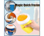 Slushie Cup, Magic Quick Frozen Smoothies Cup Cooling Cup Double Layer Squeeze Cup Slushy Maker, Homemade Ice Cream Maker DIY it for Children and Family