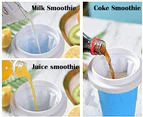Slushie Cup, Magic Quick Frozen Smoothies Cup Cooling Cup Double Layer Squeeze Cup Slushy Maker, Homemade Ice Cream Maker DIY it for Children and Family