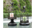 Decorative Bird Cage Candle Holder Vintage Candle Lanterns for Wedding Fireplace Holiday Decoration
