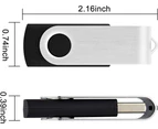 10pcs Black U Disk-8GB USB Flash Drive, 8GB Flash Drive,USB2.0 Flash Drive, Swivel Flash Drive,Thumb Drives, Memory Stick, Black