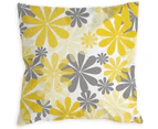 Blue Pillow Covers 18x18 Set of 4 Grey Decorative Throw Pillow Cover for Couch Modern Daisy Pillows Case for Living Room Cushion Bed Outdoor - Yellow