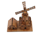 Pinwheel Toy,Mahogany Dutch Windmill A2 Wooden Three-Dimensional Puzzle Toywooden Toys Diy House Model 3D Puzzle Educational Toys