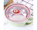Stainless steel ramen noodle soup pasta bowl food fresh container lunch rice bowl with lid