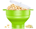 Popcorn Popper, Microwave Safe, Silicone Popcorn Maker And Dishwasher Safe, Popcorn Bowl And Handle For The Home