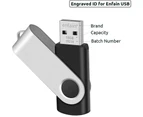 16Gb Usb 2.0 Flash Memory Stick Drive Swivel Thumb Drives Bulk 10 Pack, With Led Indicator