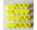 langma bling 20Pcs 19mm Rim Cover Rub Resistant High Temperature Resistance Silicone Car Wheel Nut Caps Protection for Car-Fluorescent Yellow One Size