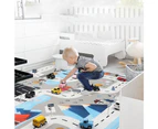 Kid Play Mat Simulation Nordic Parking Lot Traffic Map Game Playing Cars Toy - Style 3