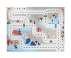 Kid Play Mat Simulation Nordic Parking Lot Traffic Map Game Playing Cars Toy - Style 3