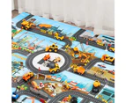 Kid Play Mat Simulation Nordic Parking Lot Traffic Map Game Playing Cars Toy - Style 1
