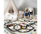 Kid Play Mat Simulation Nordic Parking Lot Traffic Map Game Playing Cars Toy - Style 2