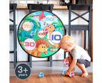 1 Set Dart Toys For Kids, Indoor Outdoor Sport Games And Activity, Safe Dart Board Set With 5 Sticky Balls-06Pattern