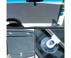 langma bling Car Parasol Front Windshield Side Window Cover Interior UV-protective Curtain-Black 58*125cm
