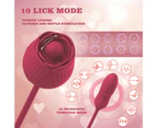 HC Rose Realistic Tongue Licking & Thrusting Dildo Vibrator