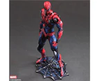 Play Arts Spiderman Super Hero Spider Man : Homecoming Action Figure Toys 28cm