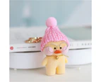 New Arrival 15cm Cute Duck Keychain Kawaii Cafe Mimi Yellow Duck Action Figure Keyring Bags Decoration Toys For Children Gifts - Style-A20