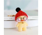 New Arrival 15cm Cute Duck Keychain Kawaii Cafe Mimi Yellow Duck Action Figure Keyring Bags Decoration Toys For Children Gifts - Style-A18