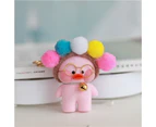 New Arrival 15cm Cute Duck Keychain Kawaii Cafe Mimi Yellow Duck Action Figure Keyring Bags Decoration Toys For Children Gifts - Style-A14