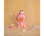 New Arrival 15cm Cute Duck Keychain Kawaii Cafe Mimi Yellow Duck Action Figure Keyring Bags Decoration Toys For Children Gifts - Style-A5