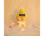 New Arrival 15cm Cute Duck Keychain Kawaii Cafe Mimi Yellow Duck Action Figure Keyring Bags Decoration Toys For Children Gifts - Style-A17