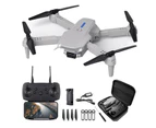 WIWU Foldable Drone with 1080P HD Camera RC Quadcopter FPV Live Video with Carrying Case-Gray