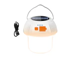 Ambient Mushroom Light Smart Battery Display Life Waterproof Bright Cute Shape Portable Illumination ABS Solar LED Camping Light for Outdoor Warm White