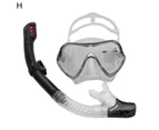 Fulllucky Convenient Diving Glasses Professional Silicone Breath Separation Anti-fog Diving Goggles for Outdoor-H