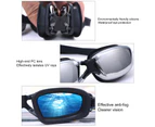 Fulllucky 1 Set Swim Goggles Waterproof Professional Safe Buckle Design Swimming Glasses for Water Sports-Black