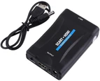 Scart To Hdmi Converter 1080P Scart To Hdmi Video Audio Adapter Black