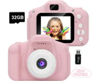 Kids Camera, Mini Rechargeable Kids Digital Camera Shockproof Video Camcorder Gifts for 3-8 Years Boys Girls, HD Video Screen for Kids