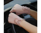Floral Lace Gloves for Wedding Opera Party Flapper Lace Gloves