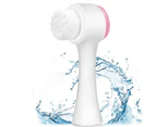 Face Brush,Manual 3D Silicone Face Wash Brush - Pinkface Brush - Manual Facial Cleansing, Double Side Skin Care Facial Cleaning