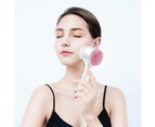 Face Brush,Manual 3D Silicone Face Wash Brush - Pinkface Brush - Manual Facial Cleansing, Double Side Skin Care Facial Cleaning