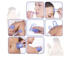 Silicone Device Massager,Silicone Suction Cup Set for Cupping Therapy-Blue