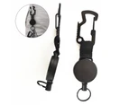 2 Pack Retractable Key Chain with Multitool Carabiner Belt Clip and Key Ring for Key Holder High Elasticity of Steel Wire Rope