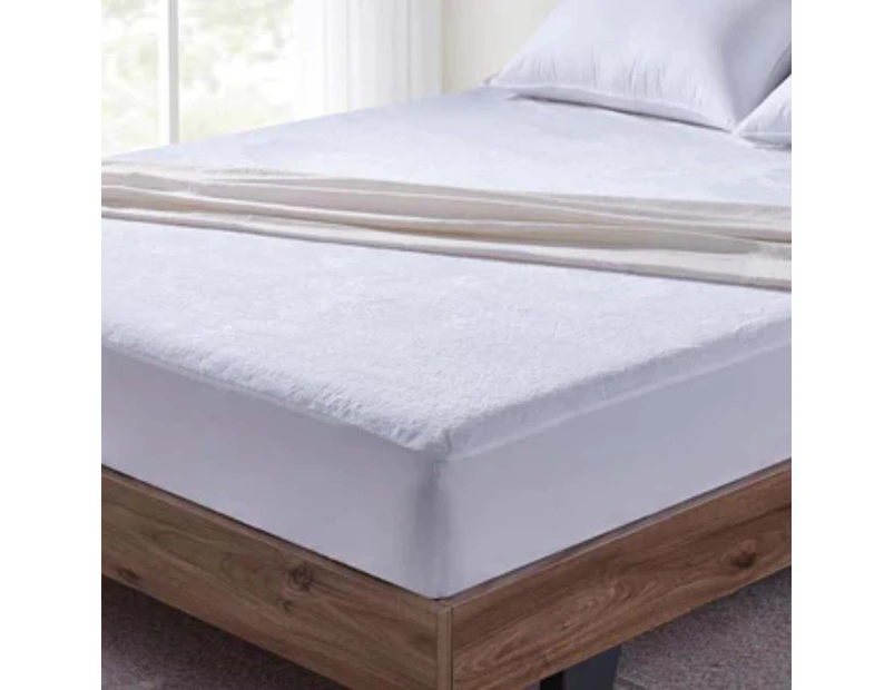 Home Fashion Coral Fleece Waterproof Fitted Mattress Protector